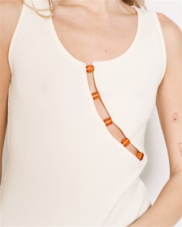 SALT AND PEPPER MORGAN OFF-WHITE