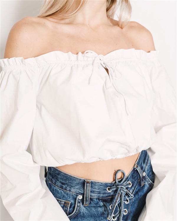 SALT AND PEPPER ROSANA OFF-WHITE