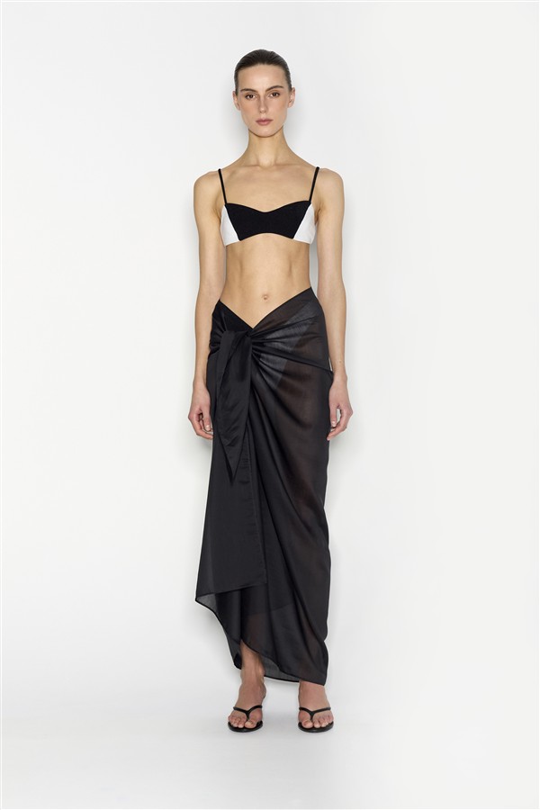 NR SALTY BIKINI BLACK/WHITE