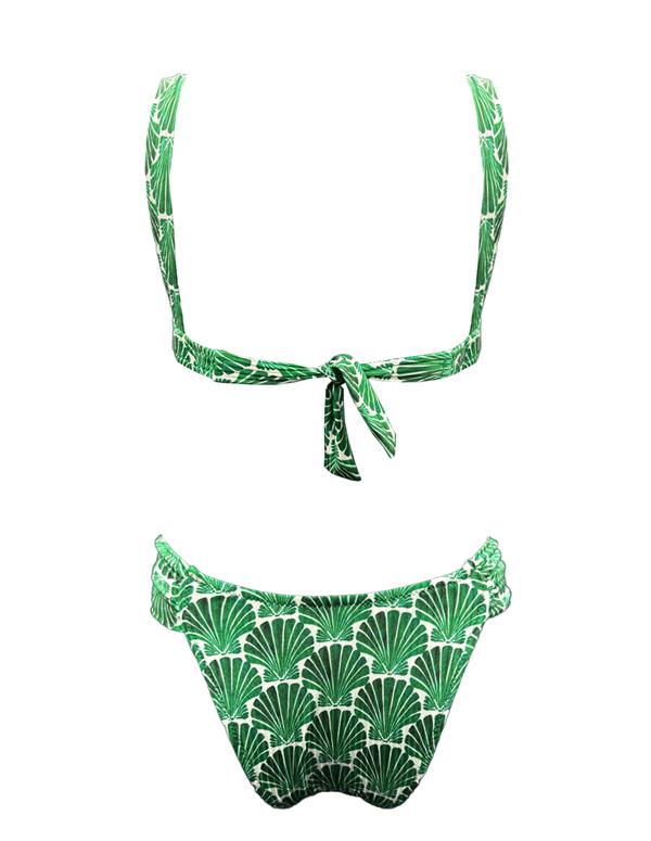 EMMA SEASHELL WIRE BIKINI GREEN