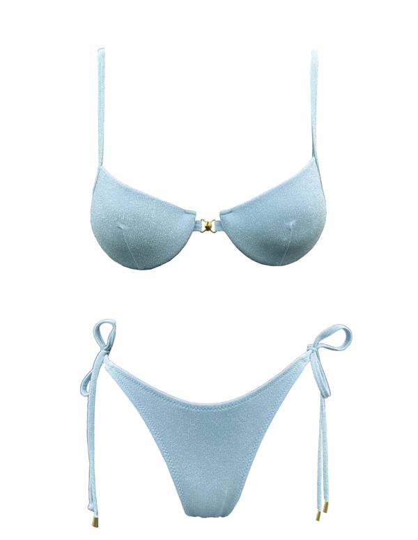 EMMA SHELL BIKINI BABY BLUE