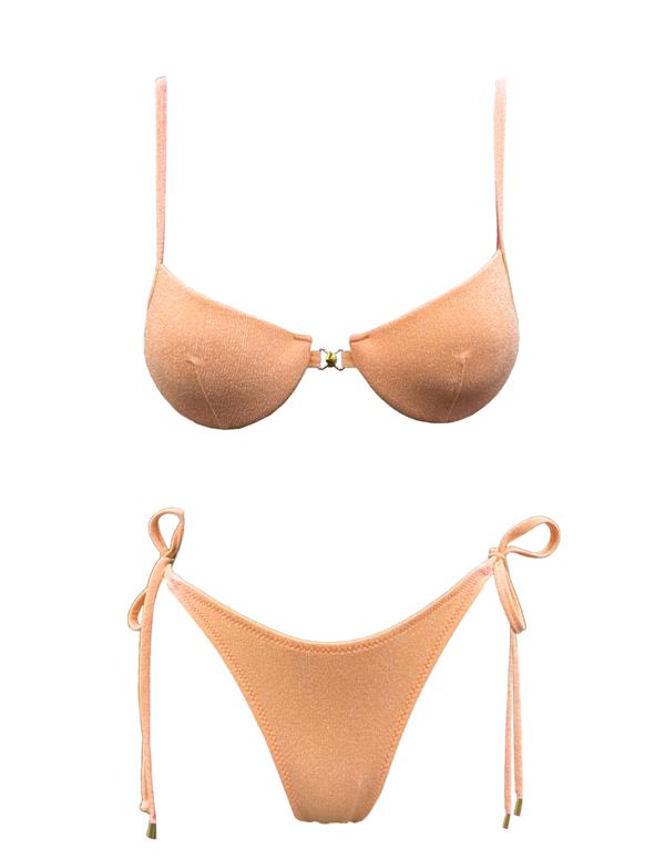 EMMA SHELL BIKINI PEACH