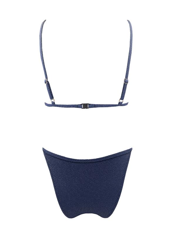 EMMA SHINE TRIANGLE BIKINI MIDNIGHT BLUE