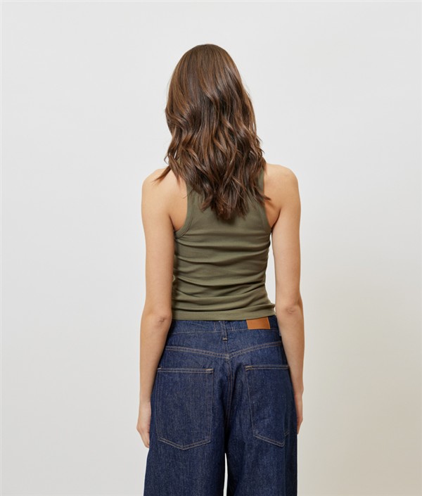 SUNSETGO SIENNA TANK TOP KHAKI