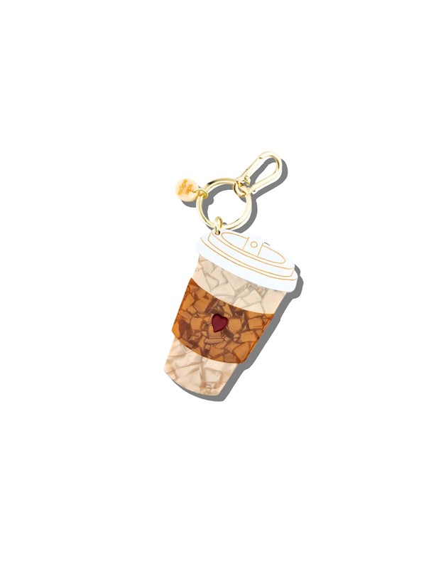 SOLAR ECLIPSE COFFEE CUP BAG CHARM