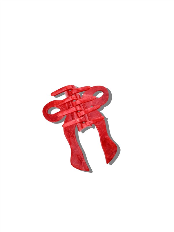 SOLAR ECLIPSE COQUETTE BOW CLIP RED