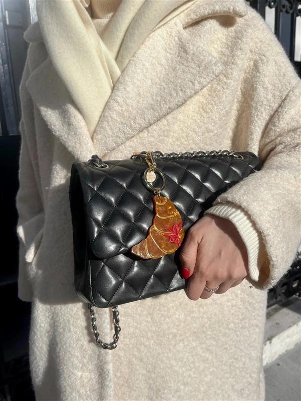 SOLAR ECLIPSE CROISSANT BAG CHARM