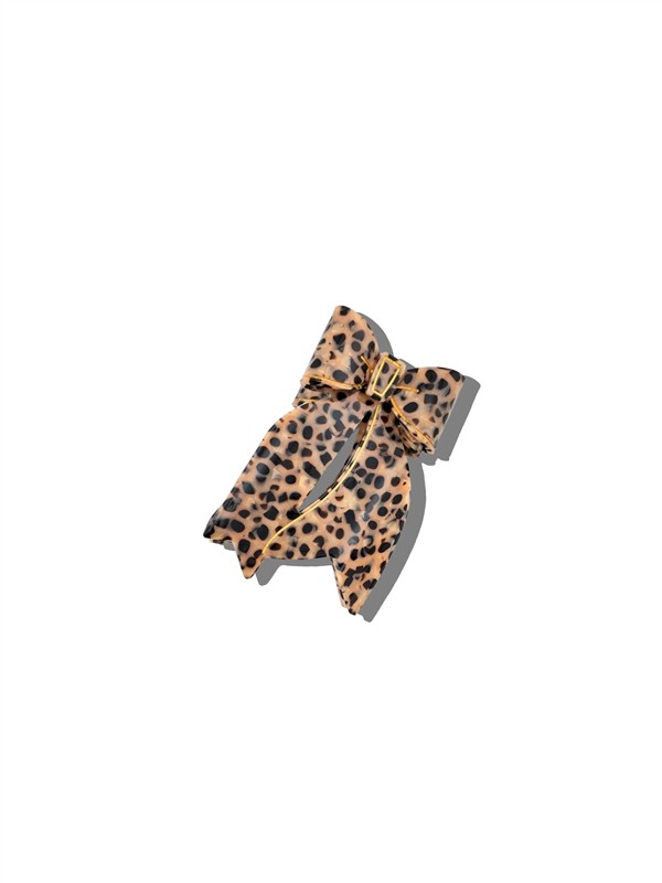 SOLAR ECLIPSE FESTIVE BOW LEOPARD