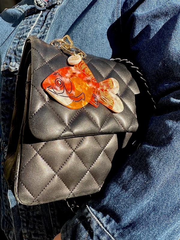 SOLAR ECLIPSE GOLDFISH KEY CHAIN
