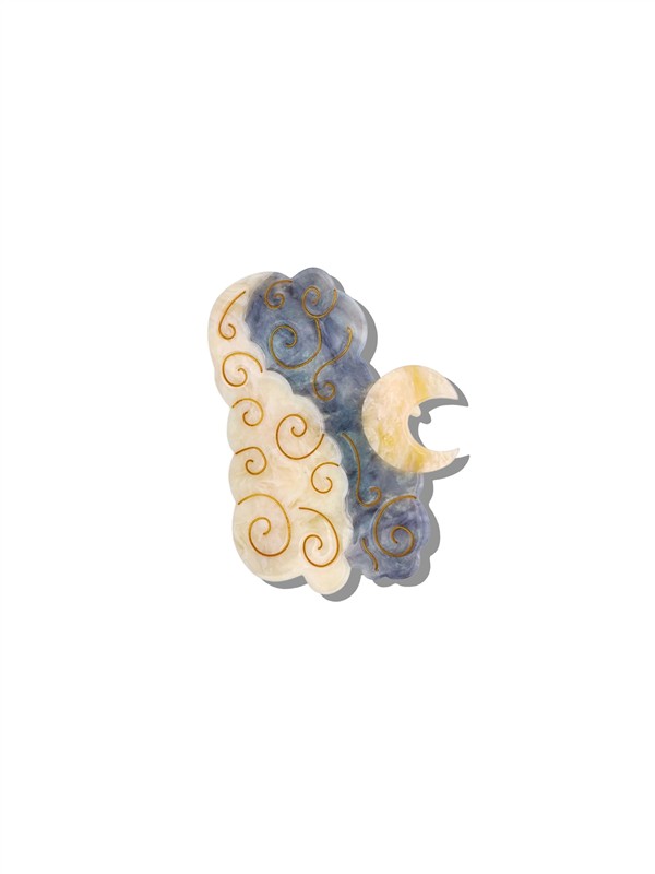 SOLAR ECLIPSE HAIR CLIP CELESTIAL MOON