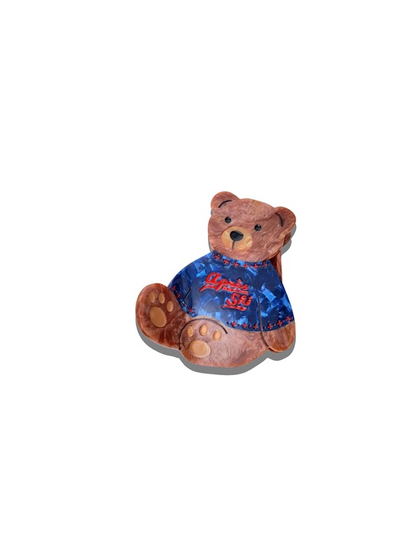SOLAR ECLIPSE HAIR CLIP TEDDY BEAR APRES SKI