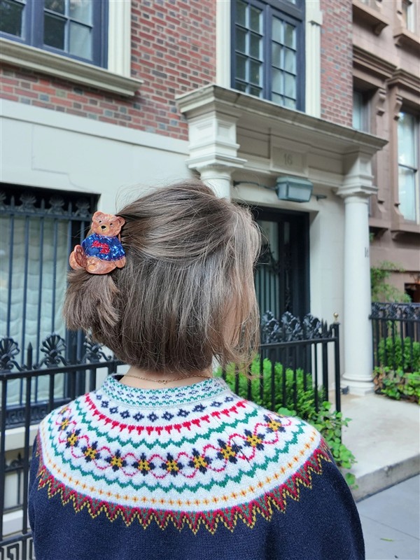 SOLAR ECLIPSE HAIR CLIP TEDDY BEAR APRES SKI