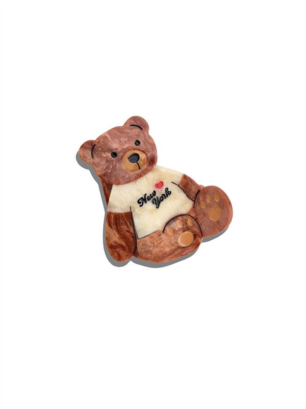 SOLAR ECLIPSE HAIR CLIP TEDDY BEAR NEW YORK
