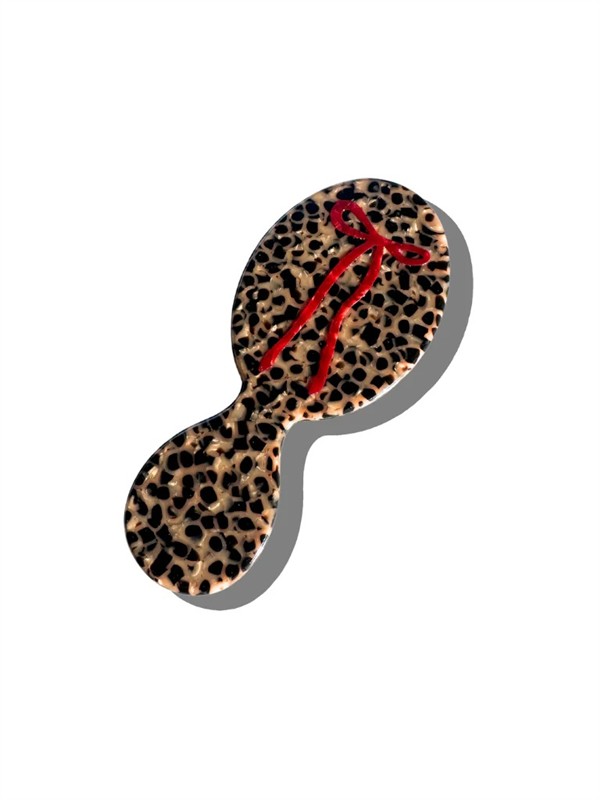 SOLAR ECLIPSE HAND BAG HERO BRUSH LEOPARD BOW