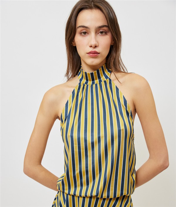 SUNSETGO SONDRA DRESS ORO STRIPES