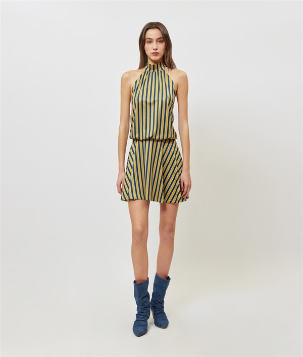 SUNSETGO SONDRA DRESS ORO STRIPES