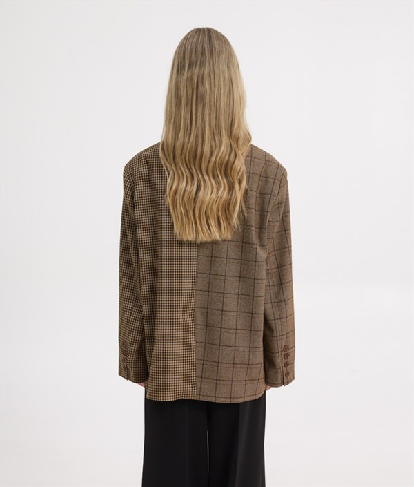SSG DAD BLAZER MIXED PLAID