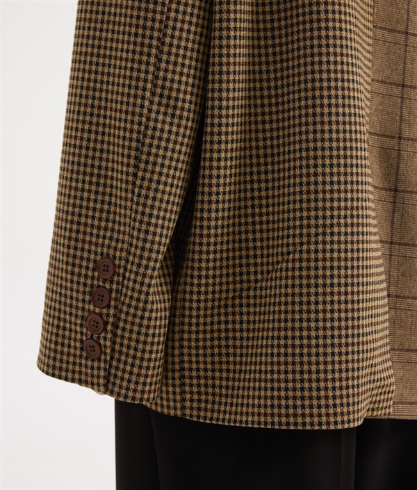 SSG DAD BLAZER MIXED PLAID