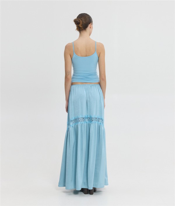 SSG ELEONORE MAXI SKIRT AZURE