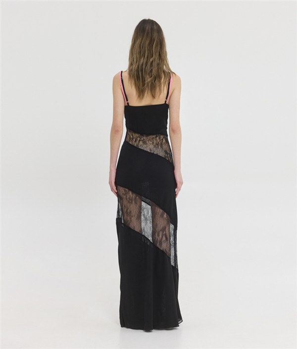 SSG ENORA DRESS BLACK/PINK