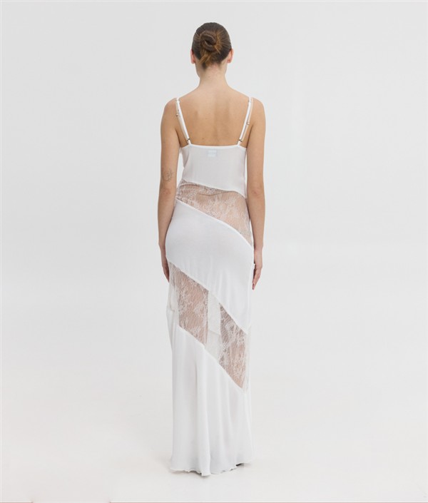 SSG ENORA DRESS WHITE/POWDER