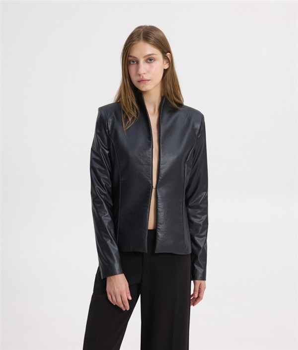 SSG GIGI LEATHER JACKET BLACK