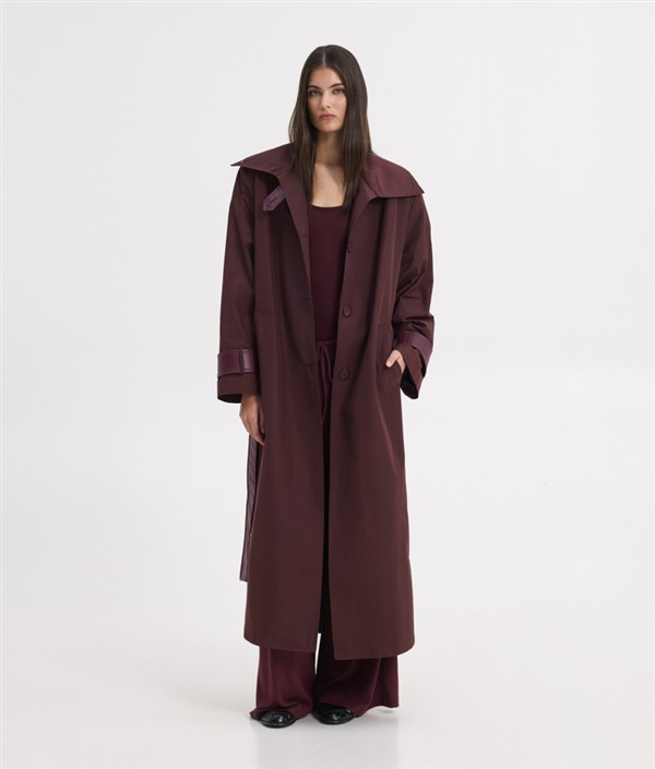SSG KENDAL TRENCH COAT BORDEAUX