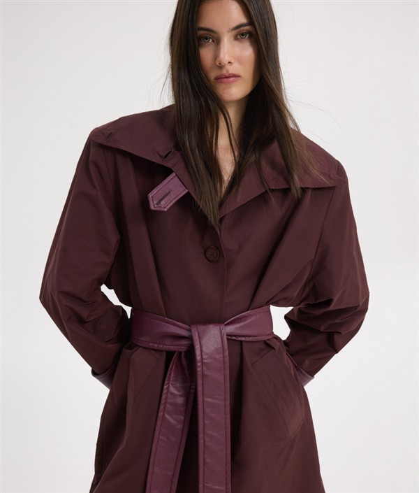 SSG KENDAL TRENCH COAT BORDEAUX