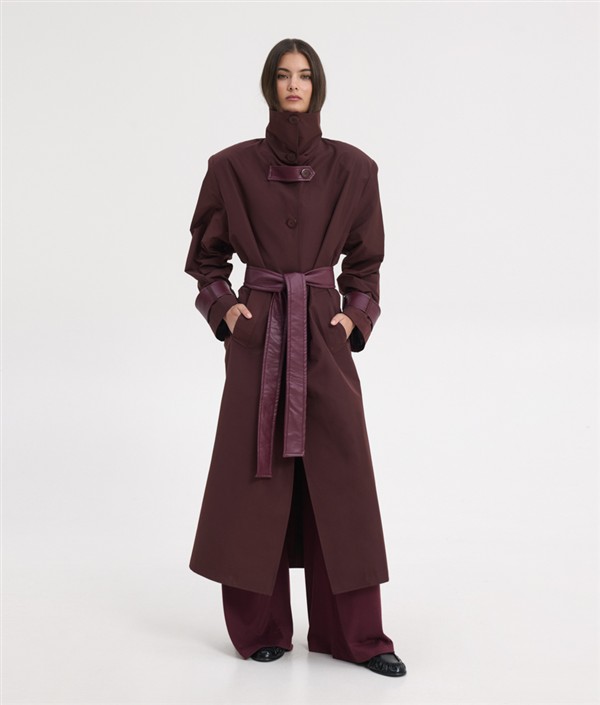 SSG KENDAL TRENCH COAT BORDEAUX