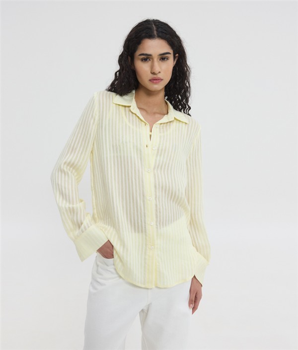 SSG LUCIDA SEMI-SHEER SHIRT YELLOW