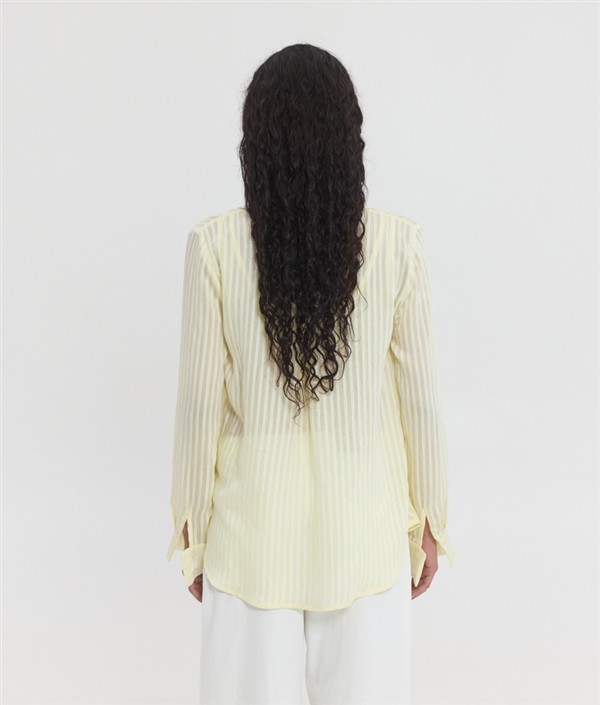 SSG LUCIDA SEMI-SHEER SHIRT YELLOW