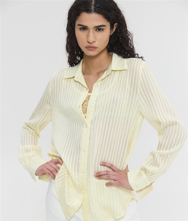 SSG LUCIDA SEMI-SHEER SHIRT YELLOW