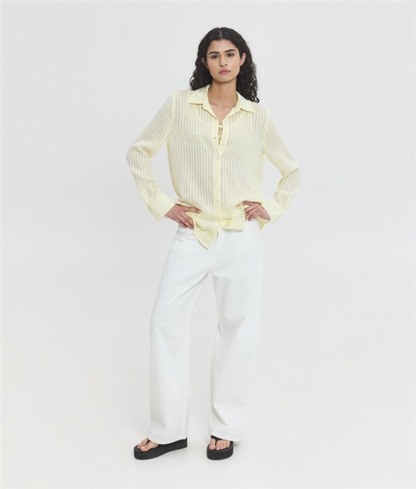 SSG LUCIDA SEMI-SHEER SHIRT YELLOW