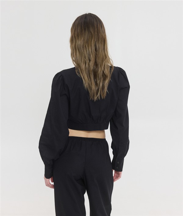 SSG LUNA CROP SHIRT BLACK