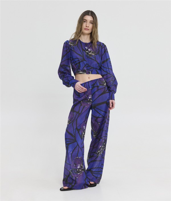 SSG LUNA PRINTED PANTS MIDNIGHT FLORAL