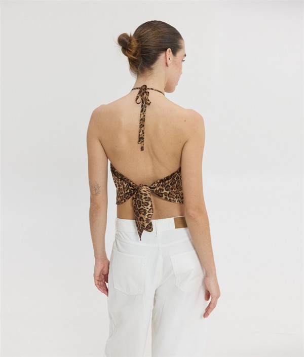 SSG MAIRA SCARF TOP ANIMAL