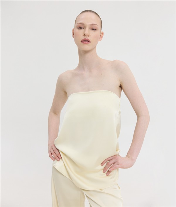 SSG MAIRA STRAPLESS TOP OCHER