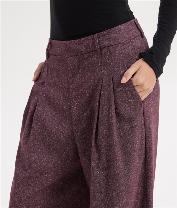 SSG NAYA PANTS AUBERGINE MELANGE
