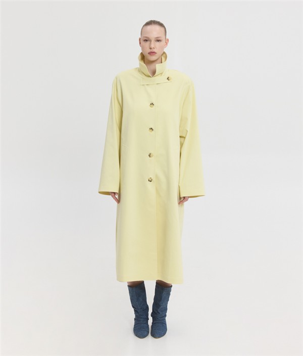 SSG OPHELIA LONG TRENCH COAT BANANA