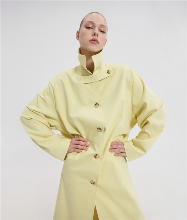 SSG OPHELIA LONG TRENCH COAT BANANA