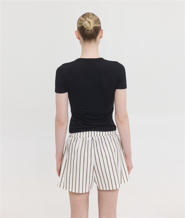 SSG REINA SHORTS BROWN STRIPES