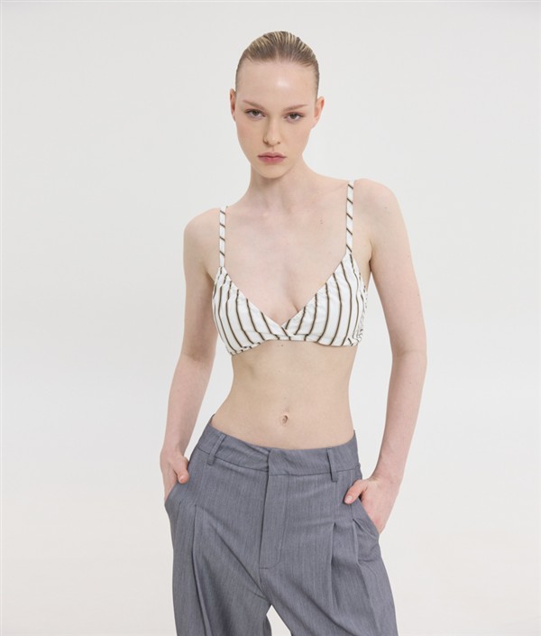 SSG SUZANNE PRINTED BRALLETE BROWN STRIPES