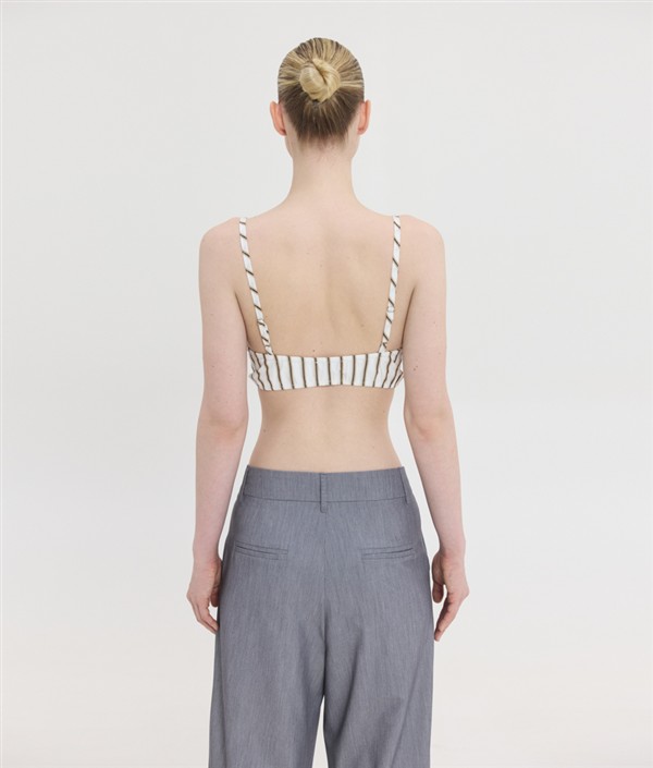SSG SUZANNE PRINTED BRALLETE BROWN STRIPES