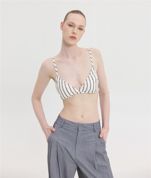 SSG SUZANNE PRINTED BRALLETE BROWN STRIPES