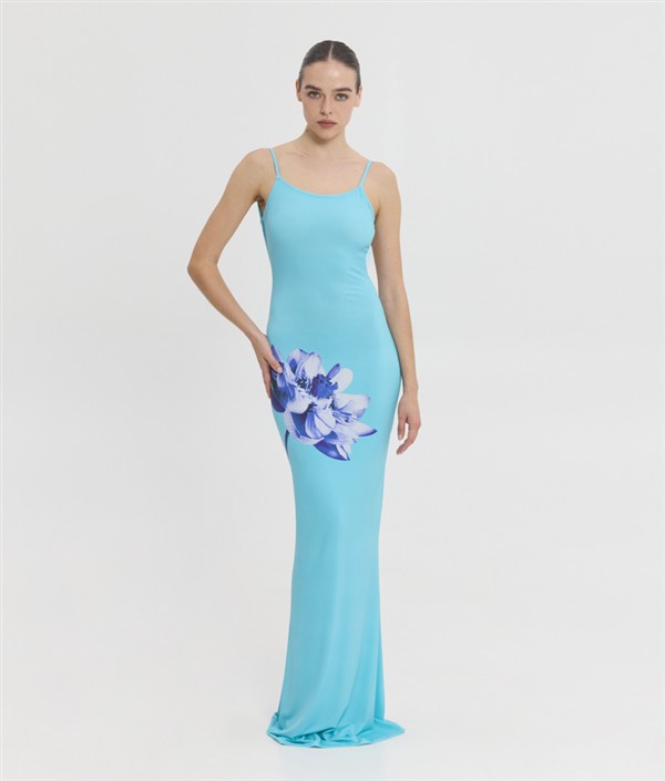SSG VERONICA DRESS AQUA FLORAL