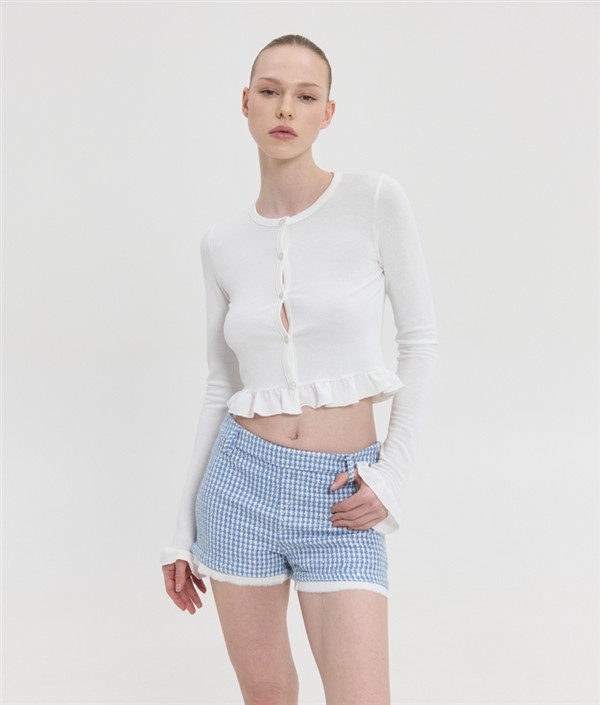 SSG VIOLETTE CARDI WHITE