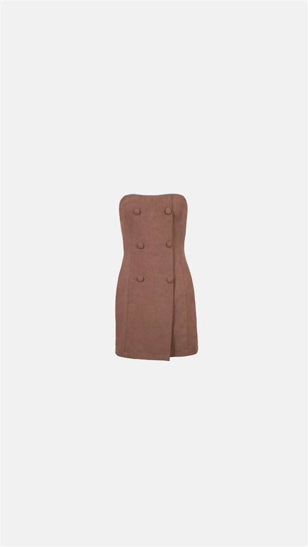 SV ANSE LINEN MIDI DRESS