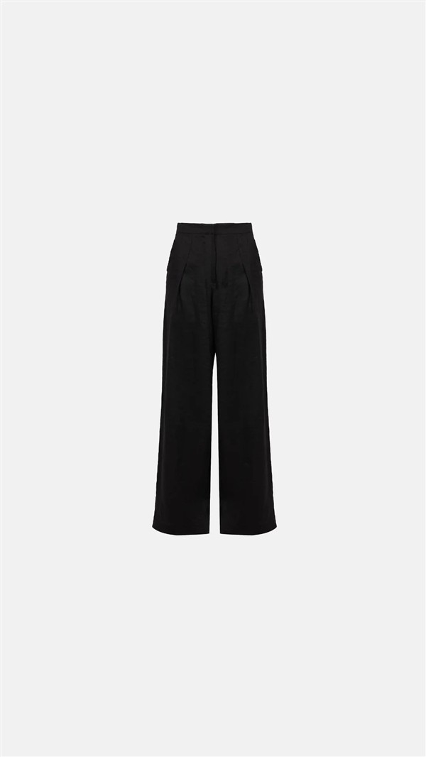 SV NOIR LINEN PANTS