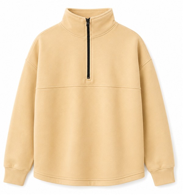 THE ISLAND PROJECT HALF ZIP HOODIE BUTTER YELLOW