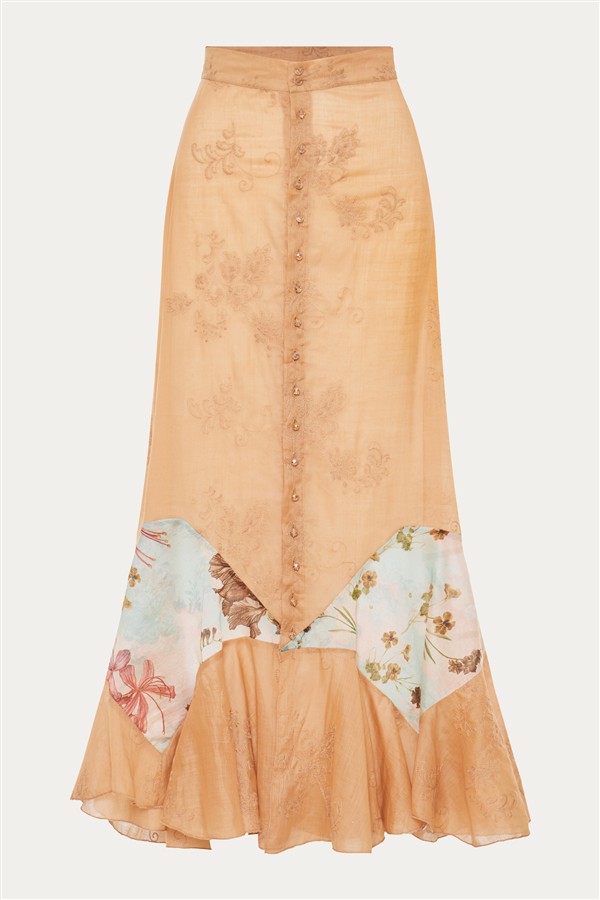 NIDODILEDA UNIQUE SKIRT PEACH